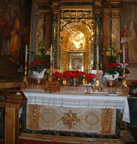 Genazzano - Altar da Imagem de Nossa Senhora do Bom Conselho