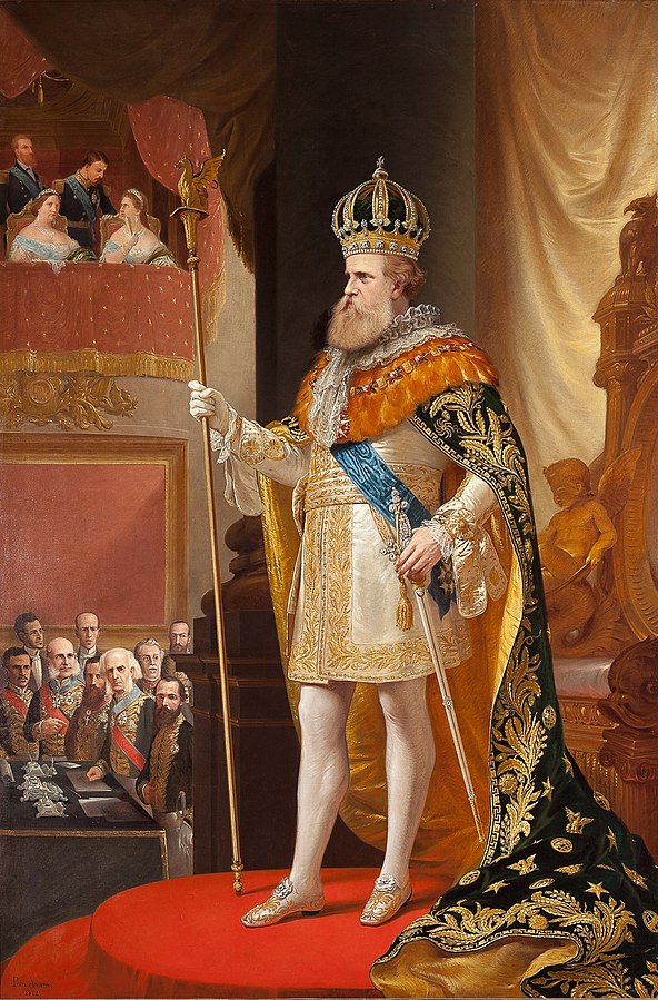 Dom Pedro II, na abertura da Assembleia Geral (pintura de Pedro Américo)